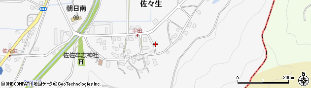 福井県丹生郡越前町宇田周辺の地図