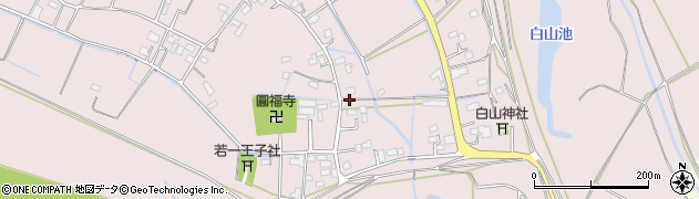 埼玉県川島町（比企郡）出丸中郷周辺の地図