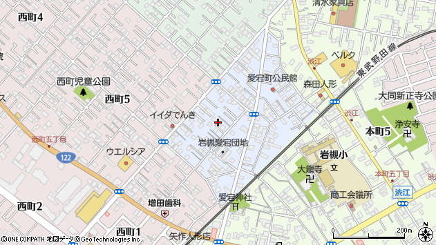 〒339-0066 埼玉県さいたま市岩槻区愛宕町の地図
