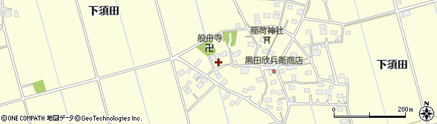 茨城県稲敷市下須田877周辺の地図