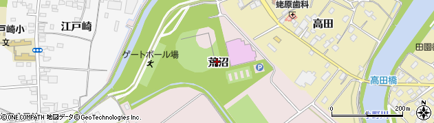 茨城県稲敷市荒沼周辺の地図