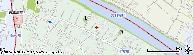 埼玉県越谷市平方406周辺の地図