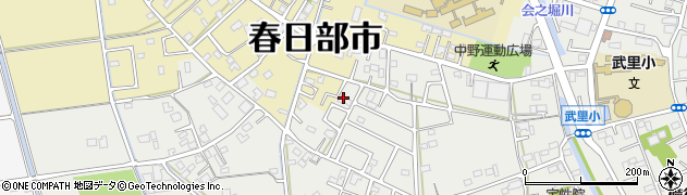 埼玉県春日部市武里中野261周辺の地図