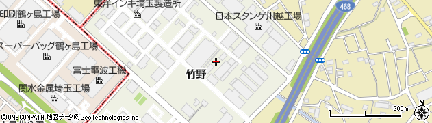 埼玉県川越市竹野周辺の地図