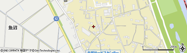 埼玉県北葛飾郡松伏町築比地周辺の地図