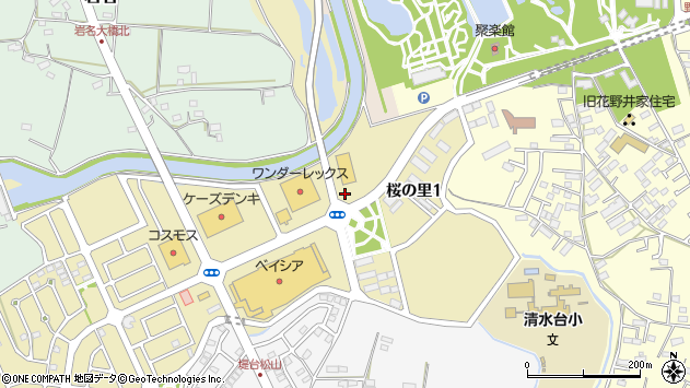 〒278-0048 千葉県野田市桜の里の地図