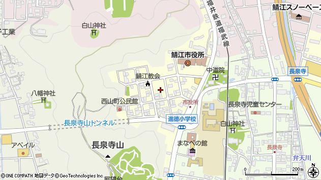 〒916-0023 福井県鯖江市西山町の地図