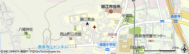 福井県鯖江市西山町周辺の地図
