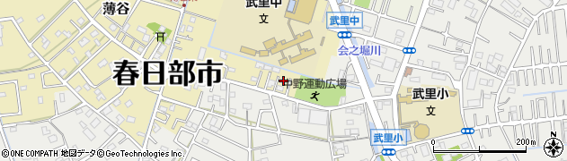 埼玉県春日部市薄谷61周辺の地図