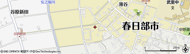 埼玉県春日部市薄谷201周辺の地図