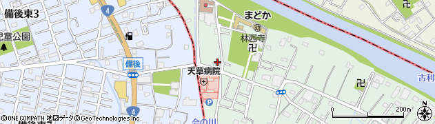 埼玉県越谷市平方256周辺の地図