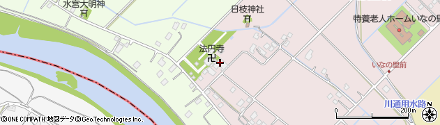 法円寺・守谷霊園周辺の地図