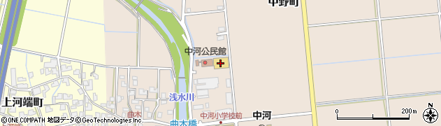 鯖江市中河公民館体育館周辺の地図