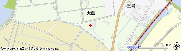 茨城県稲敷市大島1862周辺の地図