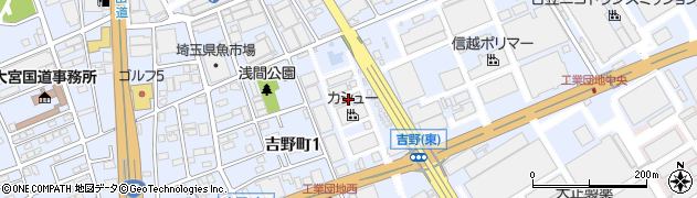 埼玉県さいたま市北区吉野町周辺の地図