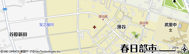 埼玉県春日部市薄谷273周辺の地図