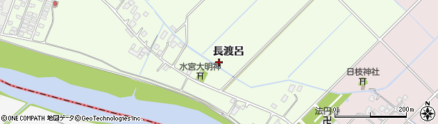茨城県つくばみらい市長渡呂周辺の地図
