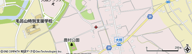 埼玉県毛呂山町（入間郡）大類周辺の地図