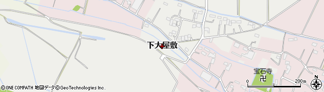 埼玉県川島町（比企郡）下大屋敷周辺の地図