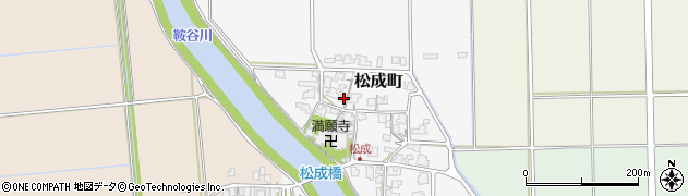 福井県鯖江市松成町周辺の地図