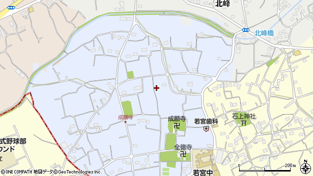〒350-0255 埼玉県坂戸市成願寺の地図