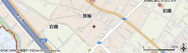 埼玉県さいたま市岩槻区箕輪周辺の地図