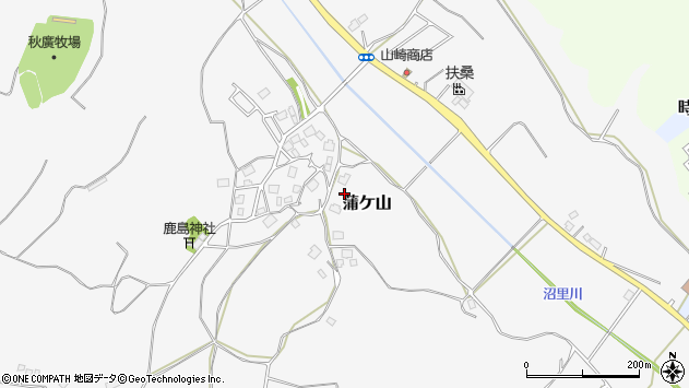 〒300-0522 茨城県稲敷市蒲ケ山の地図