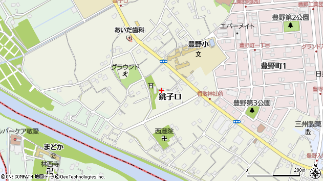 〒344-0013 埼玉県春日部市銚子口の地図