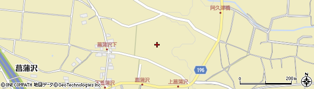 長野県原村（諏訪郡）菖蒲沢周辺の地図