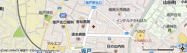 埼玉県坂戸市日の出町周辺の地図