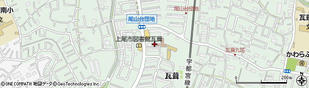 上尾尾山台郵便局周辺の地図