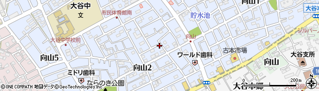 ほっかほっか弁当日本亭上尾向山店周辺の地図