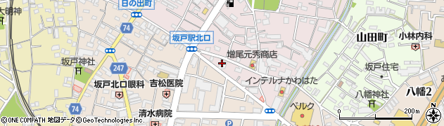 武蔵野銀行坂戸支店周辺の地図
