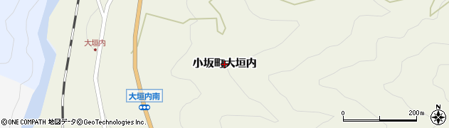 岐阜県下呂市小坂町大垣内周辺の地図