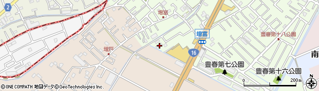 埼玉県春日部市増富159周辺の地図