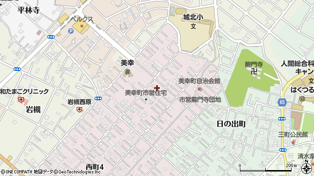 〒339-0063 埼玉県さいたま市岩槻区美幸町の地図