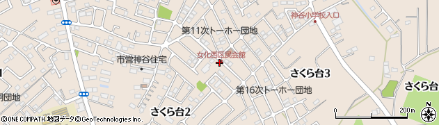 茨城県牛久市さくら台周辺の地図