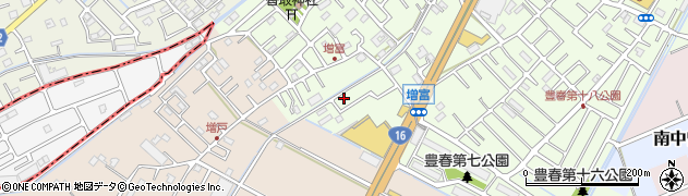 埼玉県春日部市増富157周辺の地図