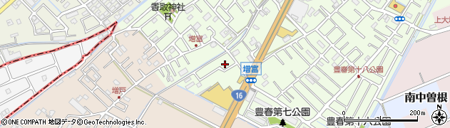 埼玉県春日部市増富181周辺の地図