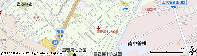 埼玉県春日部市増富257周辺の地図