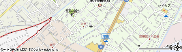 埼玉県春日部市増富140周辺の地図