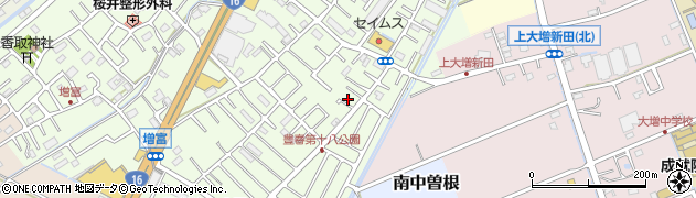 埼玉県春日部市増富375周辺の地図