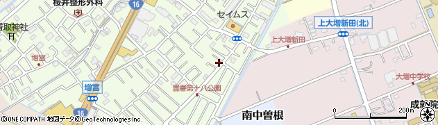 埼玉県春日部市増富374周辺の地図