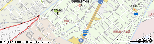 埼玉県春日部市増富137周辺の地図