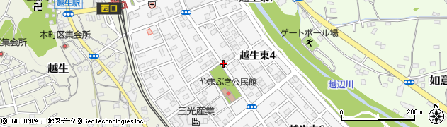 埼玉県入間郡越生町越生東周辺の地図
