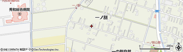 埼玉県春日部市一ノ割周辺の地図