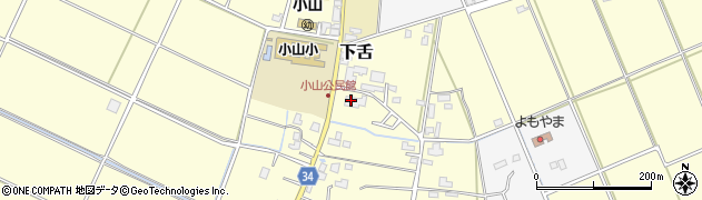 大野市役所　小山公民館周辺の地図