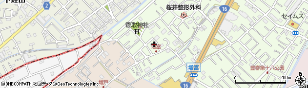 埼玉県春日部市増富80周辺の地図