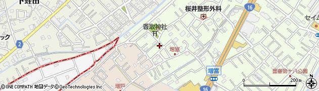 埼玉県春日部市増富72周辺の地図