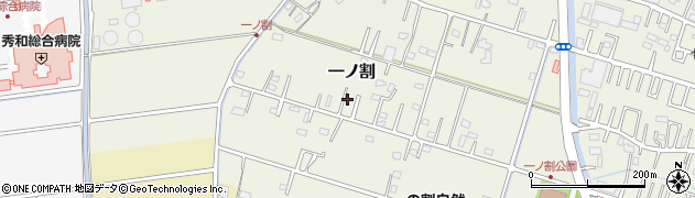 埼玉県春日部市一ノ割1252周辺の地図